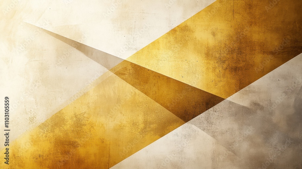 Abstract Geometric Background with Golden Accents and Textures Abstract Geometric Background with Golden Accents and Textures
