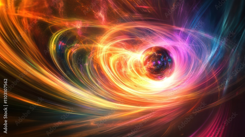 subatomic particles in motion inside a quantum field subatomic particles in motion inside a quantum field