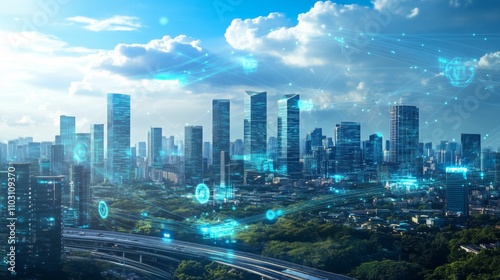 Futuristic City: Technology and Nature in Perfect Harmony, The City of Tomorrow's Ideal Balance
