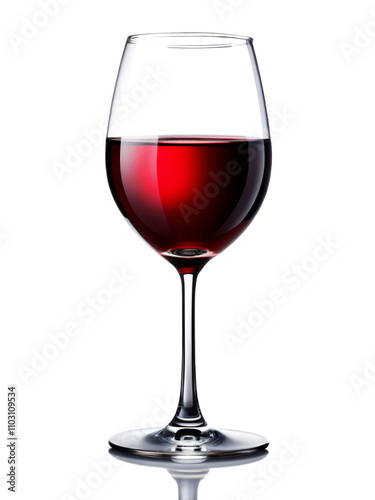 a glass of red wine Transparent background