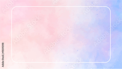Abstract pink watercolor background.Hand painted watercolor. vector