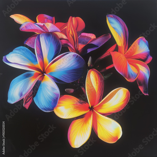 Frangipani Floral Graphic Design Assets