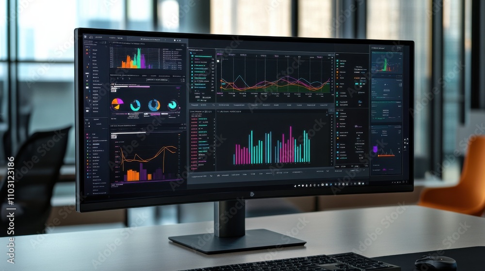 Advanced Data Visualization on Large Monitor in Modern Office Environment Advanced Data Visualization on Large Monitor in Modern Office Environment
