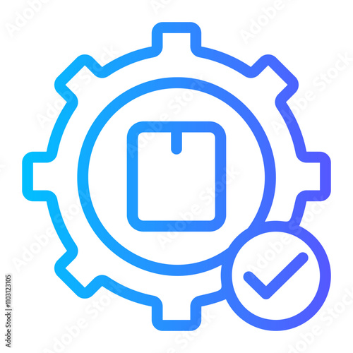 order fulfillment gradient icon