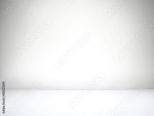 Empty white studio background ideal for product display