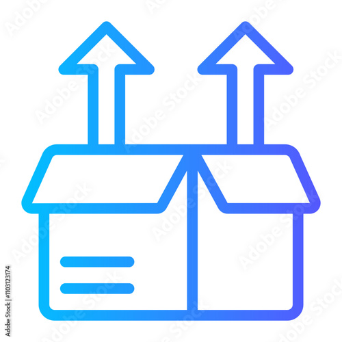 unpacking gradient icon