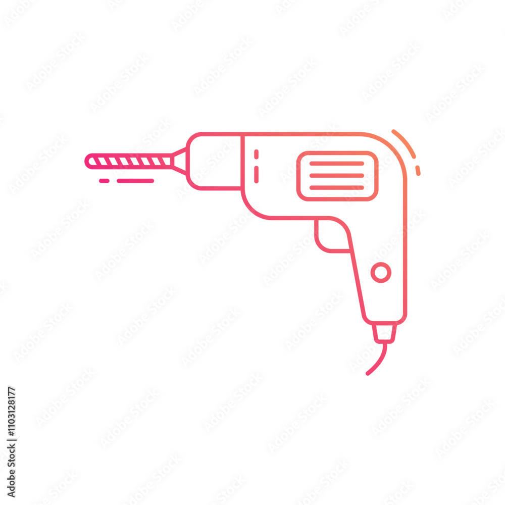 Drill vector icon Drill vector icon