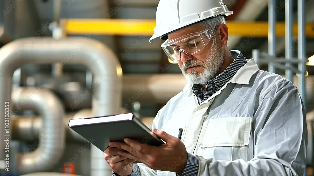 Examining Emissions Control Equipment in a Factory Setting Examining Emissions Control Equipment in a Factory Setting