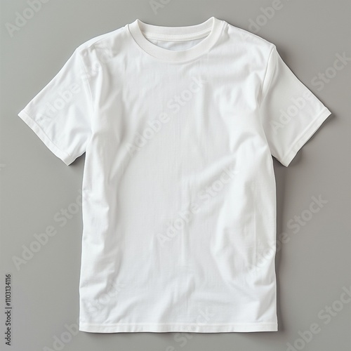 White cotton blank T-shirt