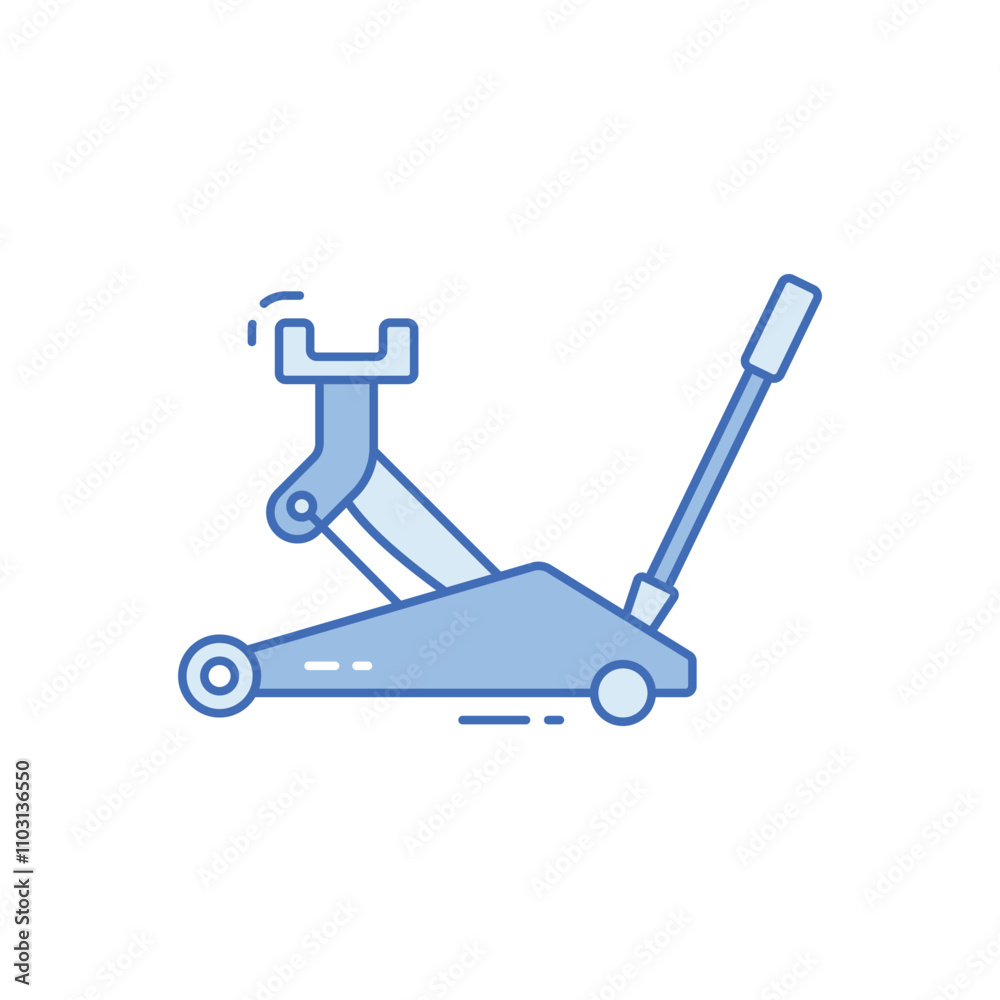 Car jack vector icon