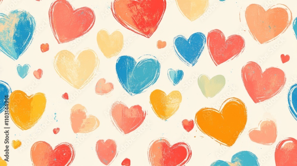 Multi-colored heart collection Multi-colored heart collection