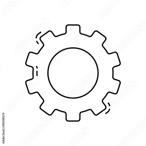 Gear vector icon