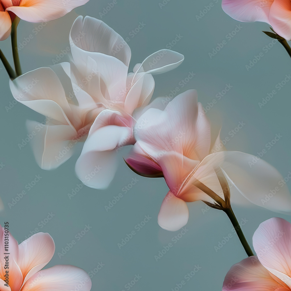Fototapeta premium Close Up Flower Petals as Design Element