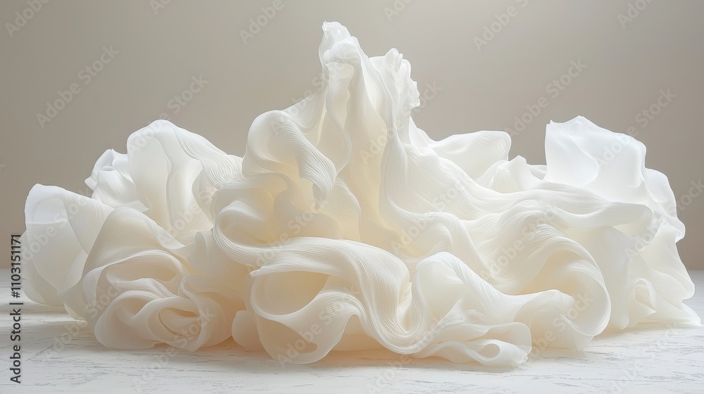 Elegant White Silk Fabric Drapery Soft Texture Abstract Background Elegant White Silk Fabric Drapery Soft Texture Abstract Background