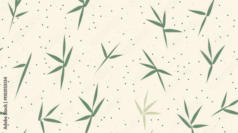 Obraz premium A minimalist Japanese pattern of bamboo lines