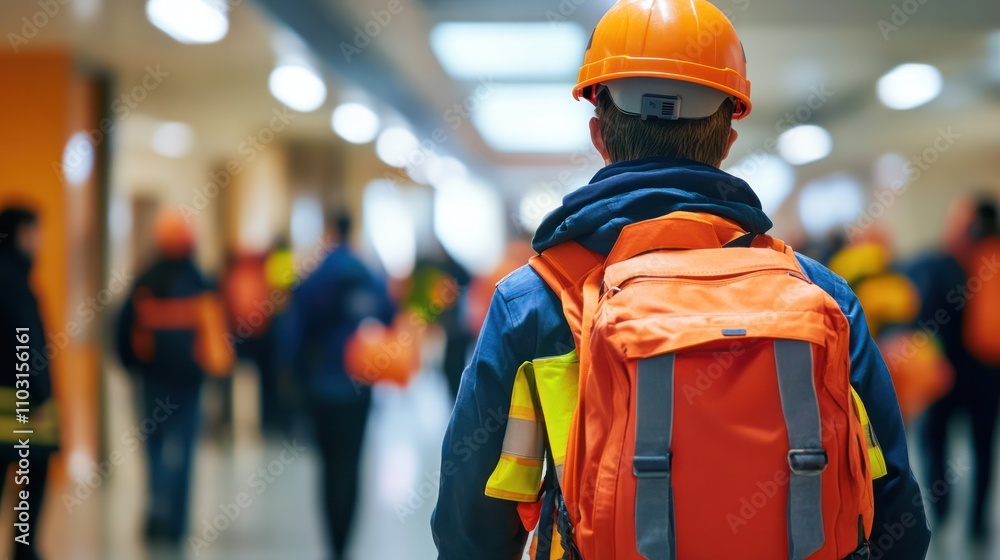 Building evacuation procedures during emergency drills Building evacuation procedures during emergency drills