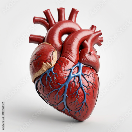 Wallpaper Mural Medical Illustration of Human Heart for Organ Study Concept. Torontodigital.ca