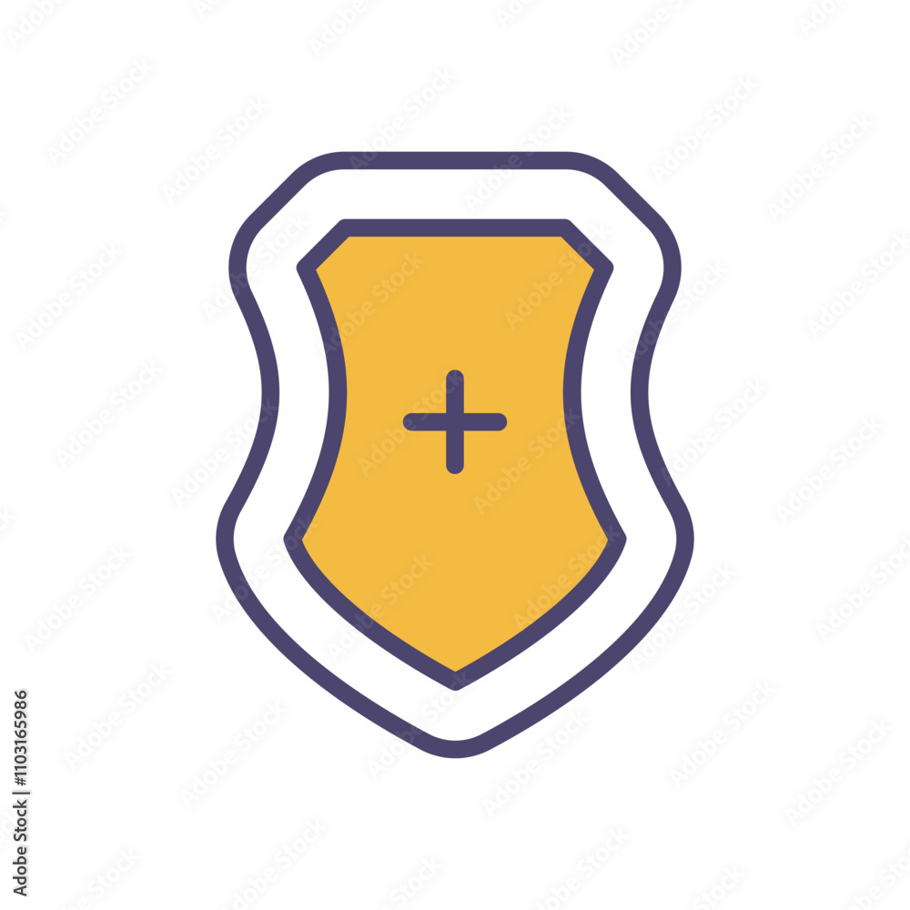 Fototapeta premium Insurance icons set vector stock illustration