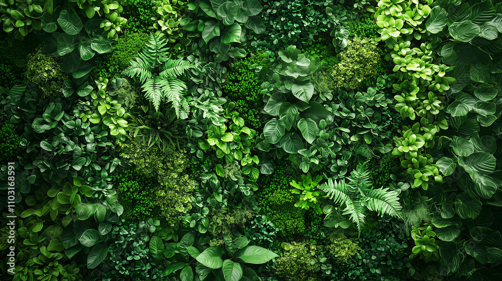 A lush green backdrop filled with vibrant plants, moss, and natural elements, creating a serene and fresh nature-inspired setting. A lush green backdrop filled with vibrant plants, moss, and natural elements, creating a serene and fresh nature-inspired setting.