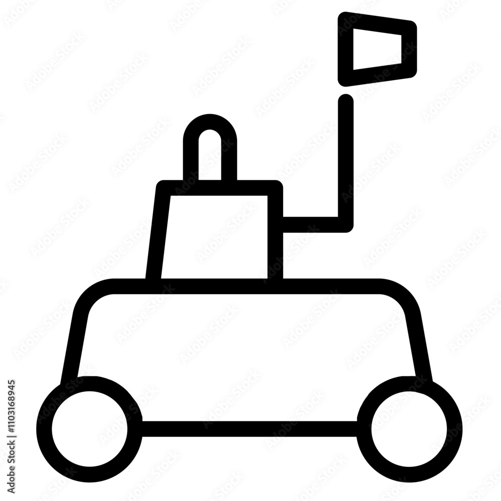 Mower Yard Agriculture Line Icon Mower Yard Agriculture Line Icon