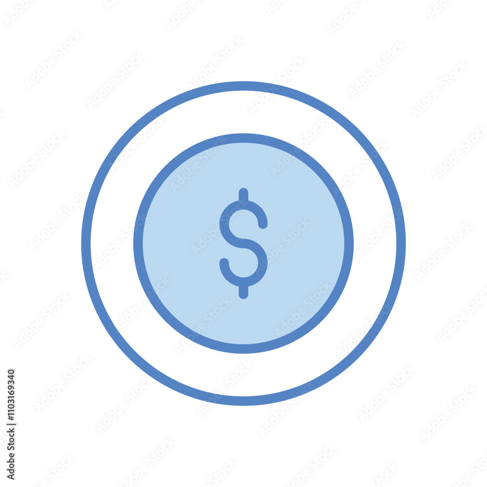 Dollar icons set vector stock illustration Dollar icons set vector stock illustration