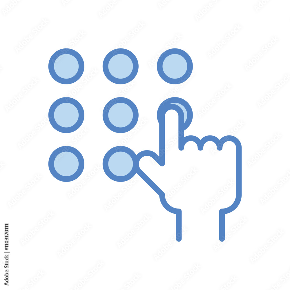 Pin Pasword icons set vector stock illustration Pin Pasword icons set vector stock illustration