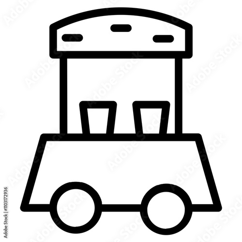 Avoid Food Street Line Icon