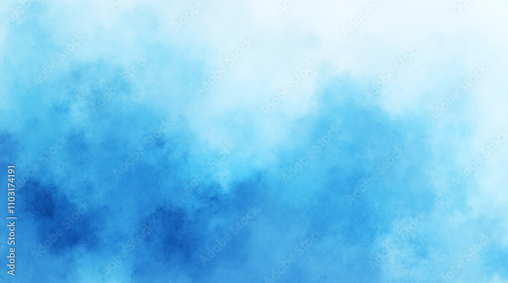 Abstract Blue Gradient Watercolor Texture Background Abstract Blue Gradient Watercolor Texture Background