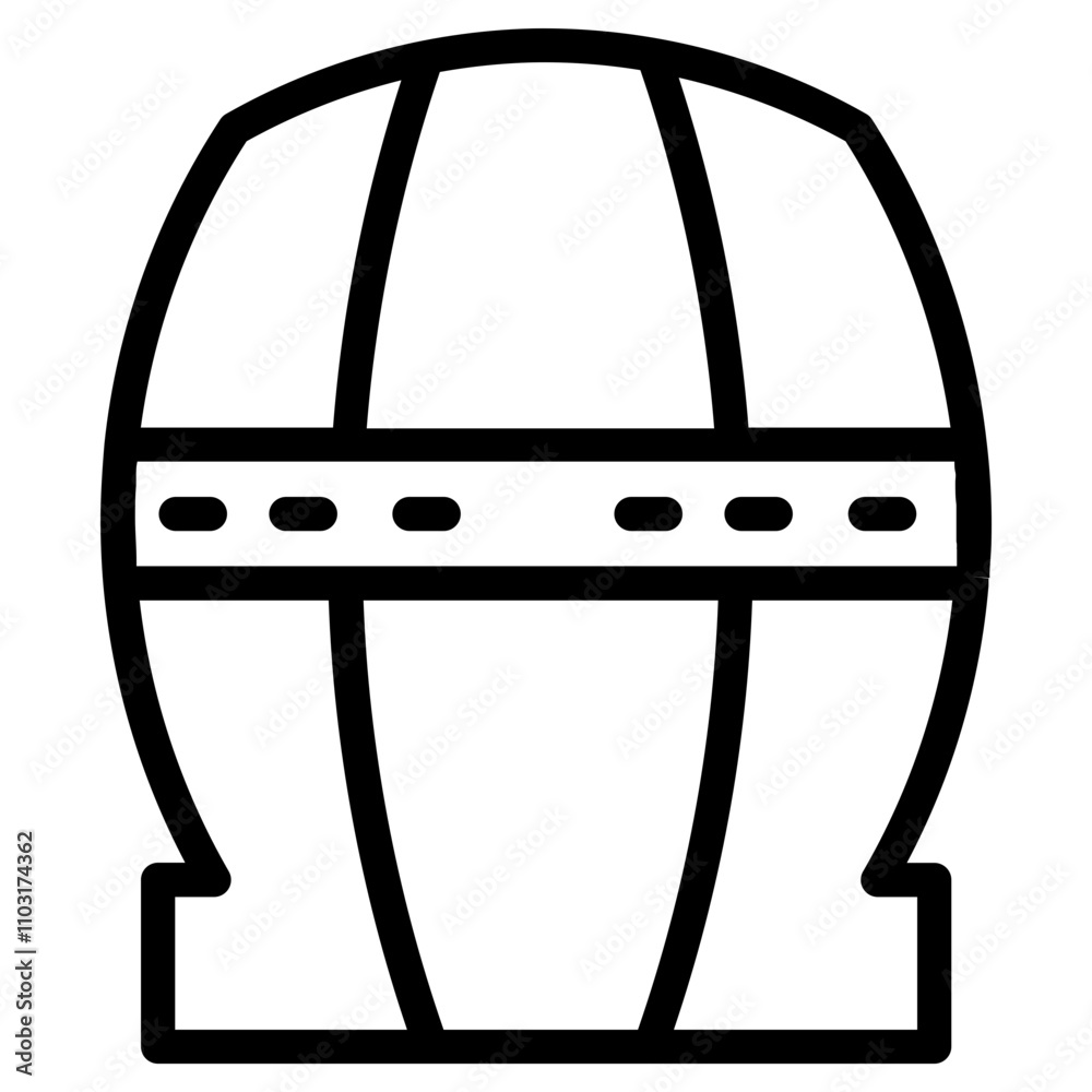 Barrel Deposit Wine Line Icon Barrel Deposit Wine Line Icon