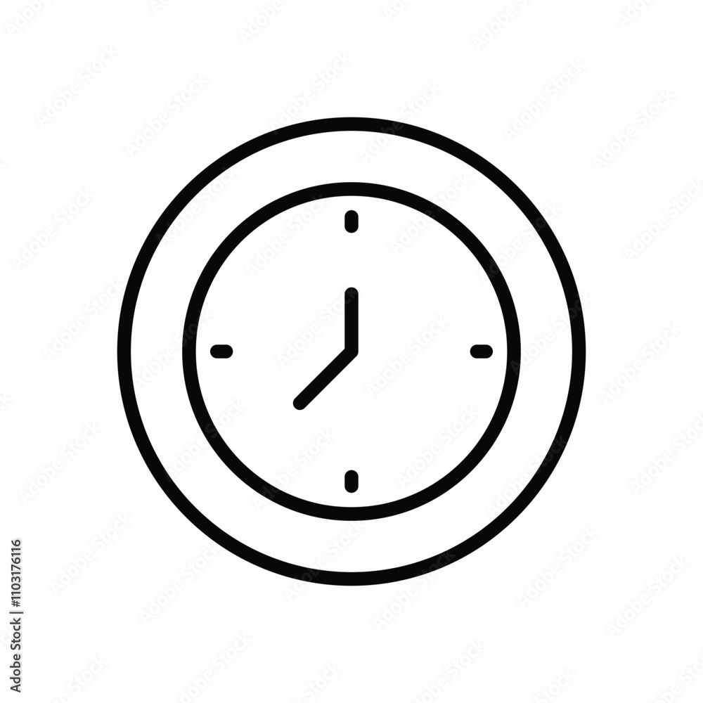 Clock icons set vector stock illustration Clock icons set vector stock illustration