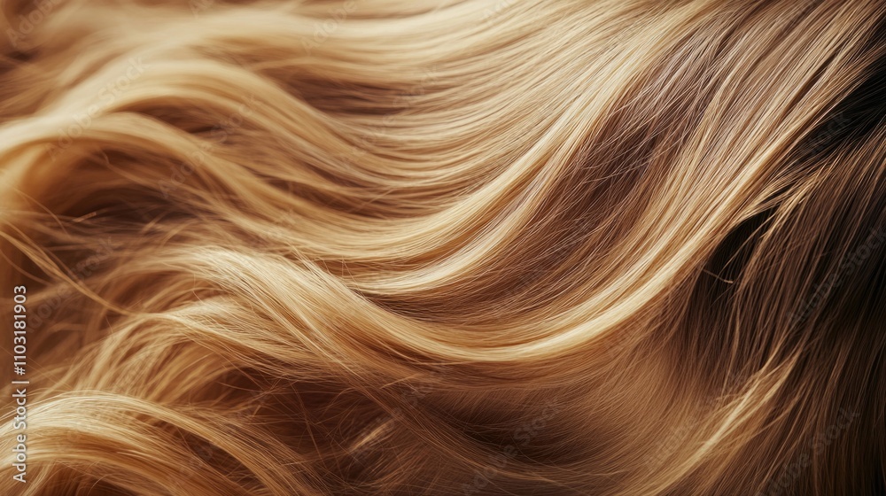 Woman's Long Blonde Hair Close-Up Woman's Long Blonde Hair Close-Up