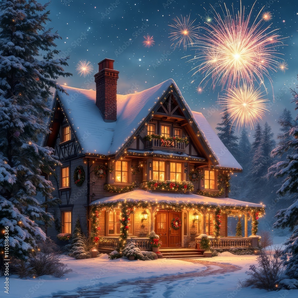 House AI photography: Happy New Year 2024!