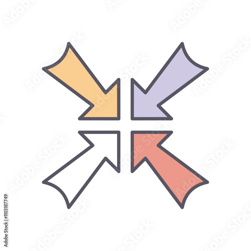 Shrink  vector icon stock illustration