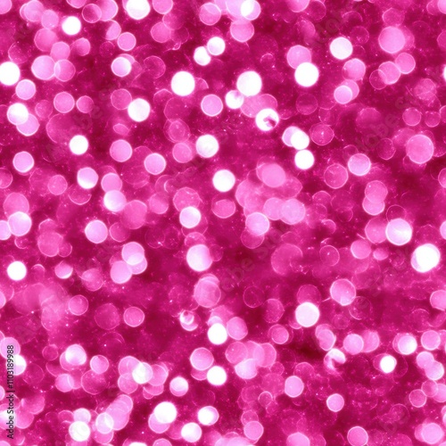 A vibrant pink bokeh background with sparkling light circles for a festive mood.