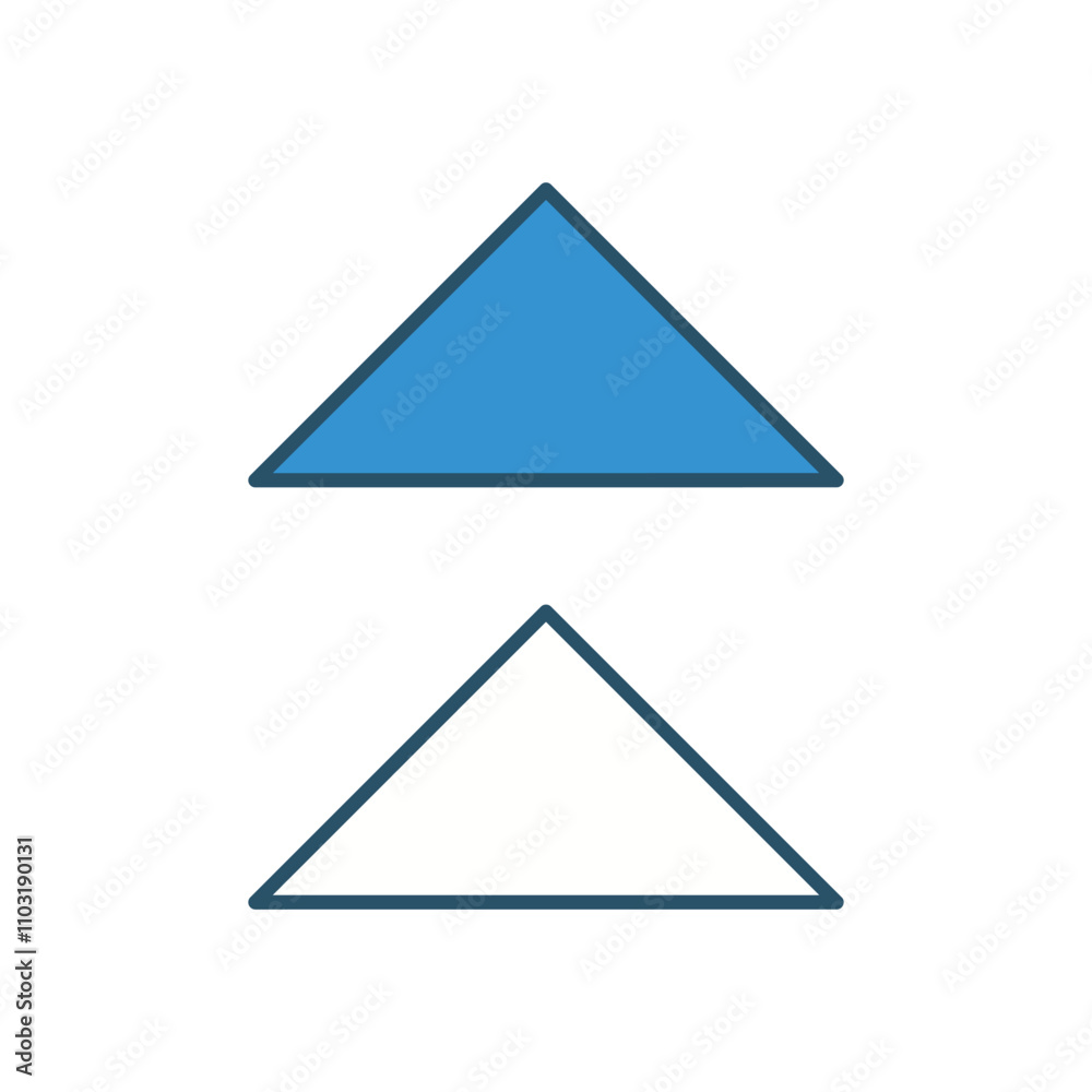 Up Ward vector icon stock illustration Up Ward vector icon stock illustration