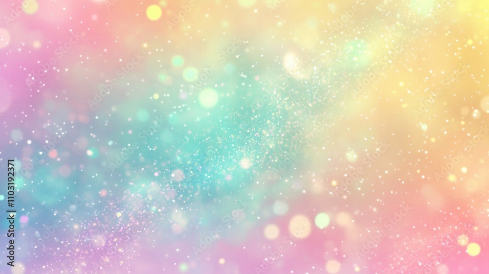 Soft pastel background with bokeh and sparkles. Soft pastel background with bokeh and sparkles.