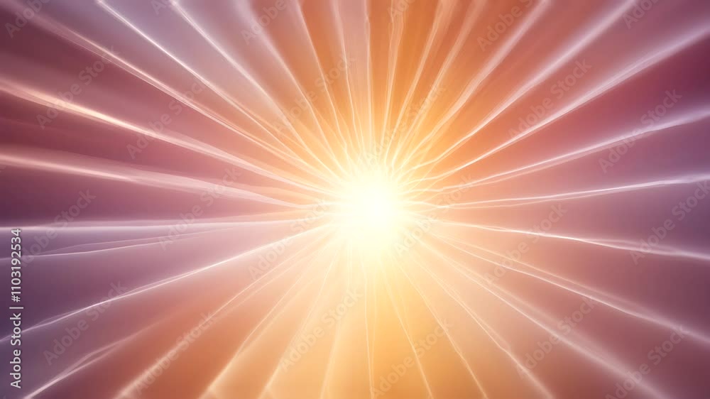 A radiant burst of light with rays emanating outward, creating a warm, vibrant atmosphere.