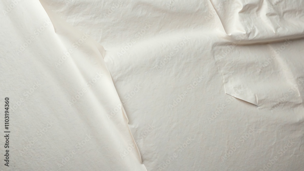 Obraz premium Plain white craft paper texture for background