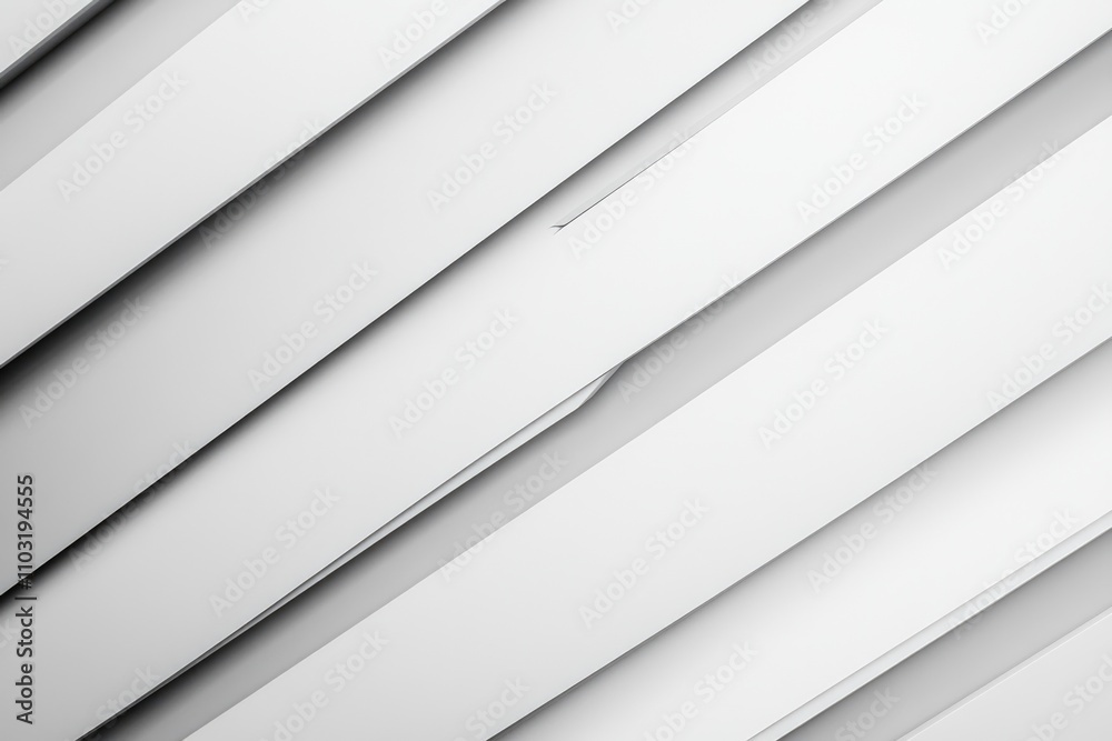 Fototapeta premium White background with a series of white lines. The lines are thin and appear to be cut off at the top. The image has a minimalist feel to it, with the white lines dominating the scene