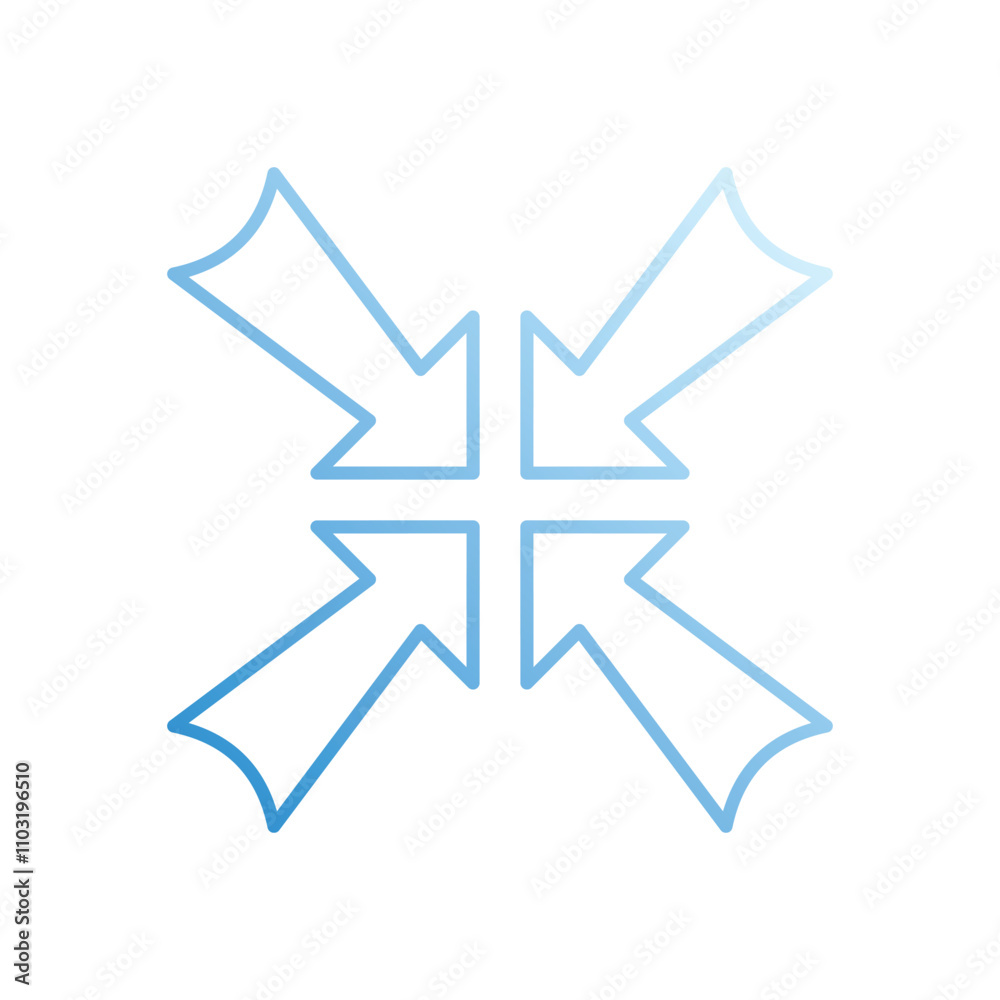 Shrink vector icon stock illustration Shrink vector icon stock illustration