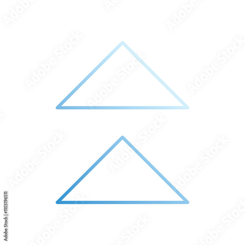 Up Ward vector icon stock illustration