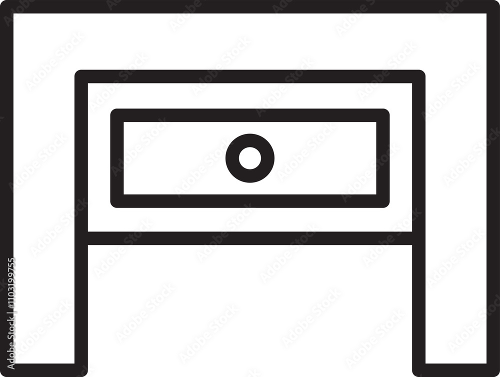 Desk with Drawer Icon Illustration
Desk with Drawer Icon Illustration