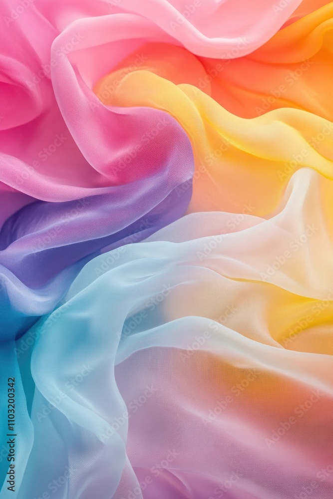 Obraz premium Multicolored Fabric Close-Up