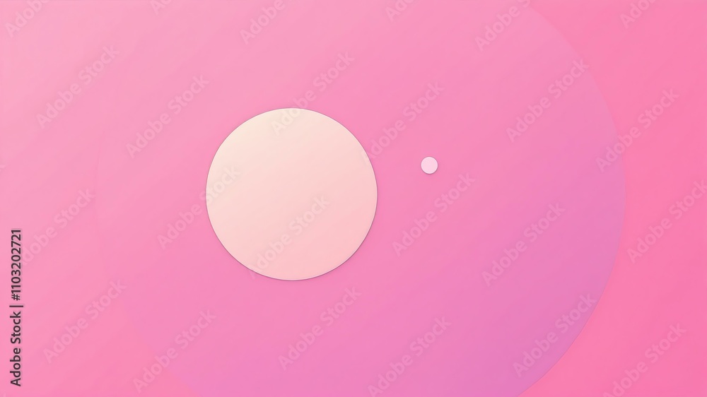 Abstract shade of pink circles on spectral color background Abstract shade of pink circles on spectral color background