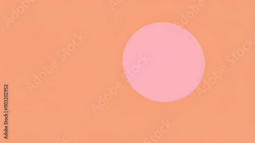 Wallpaper Mural Abstract shade of pink circles on pastel orange background Torontodigital.ca