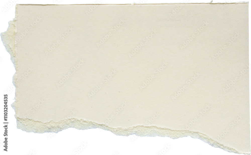 White ripped paper torn edges strips isolated on white background White ripped paper torn edges strips isolated on white background