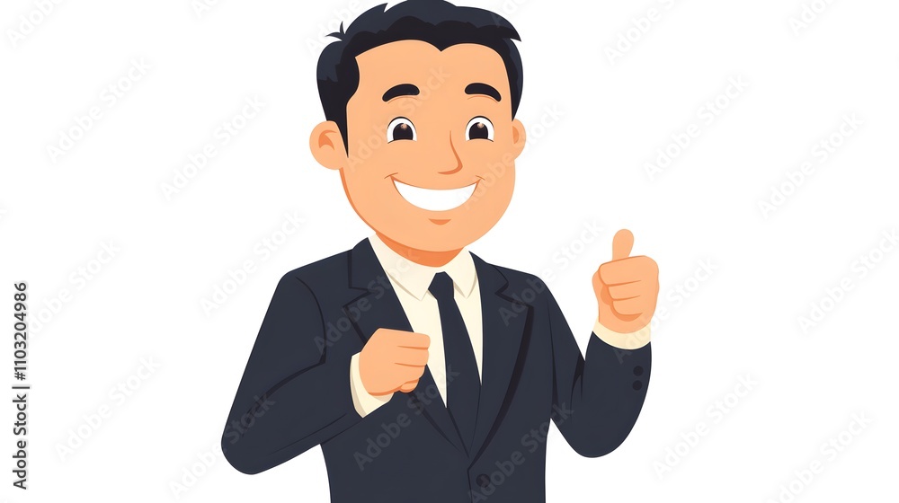 japanese business man on white background smiling japanese business man on white background smiling