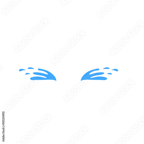 vector cartoon tears dripping