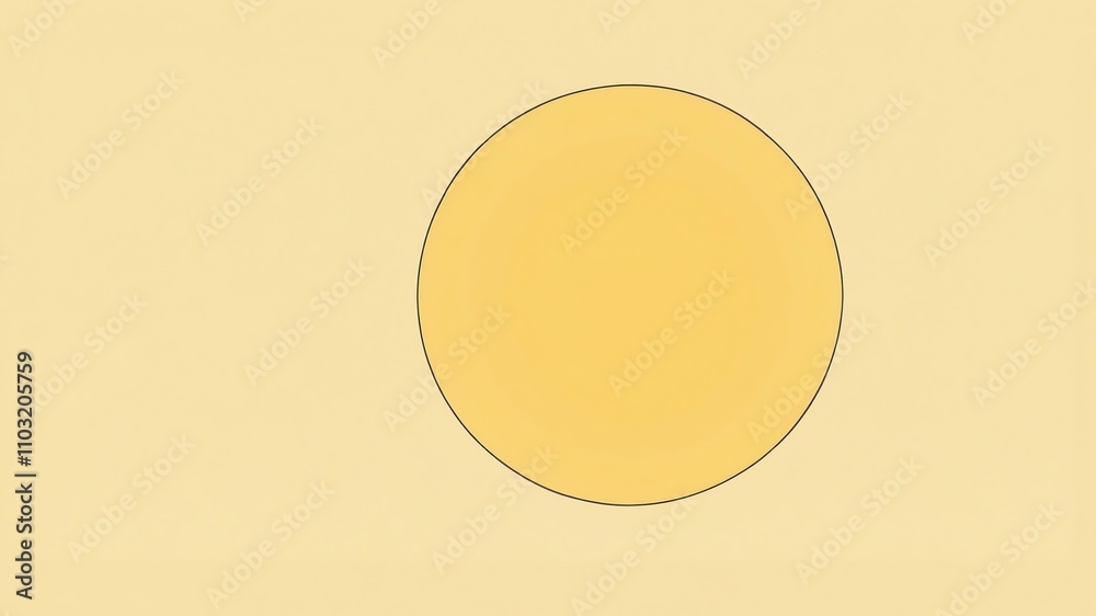 Abstract shade of yellow circles on pastel yellow background Abstract shade of yellow circles on pastel yellow background