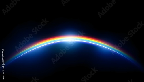 Rainbow Photo Overlays, rainbow clipart, Rainy Day rainbow photoshop overlays. abstract colorful rainbow light leak prism flare photography overlay on a black background.